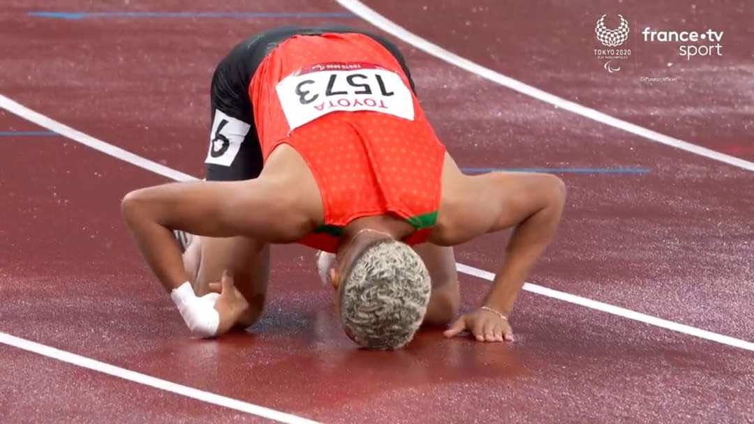أيوب السادني يحطم الرقم القياسي العالمي لسباق 400 متر ويهدي المغرب ثالث ميدالية ذهبية