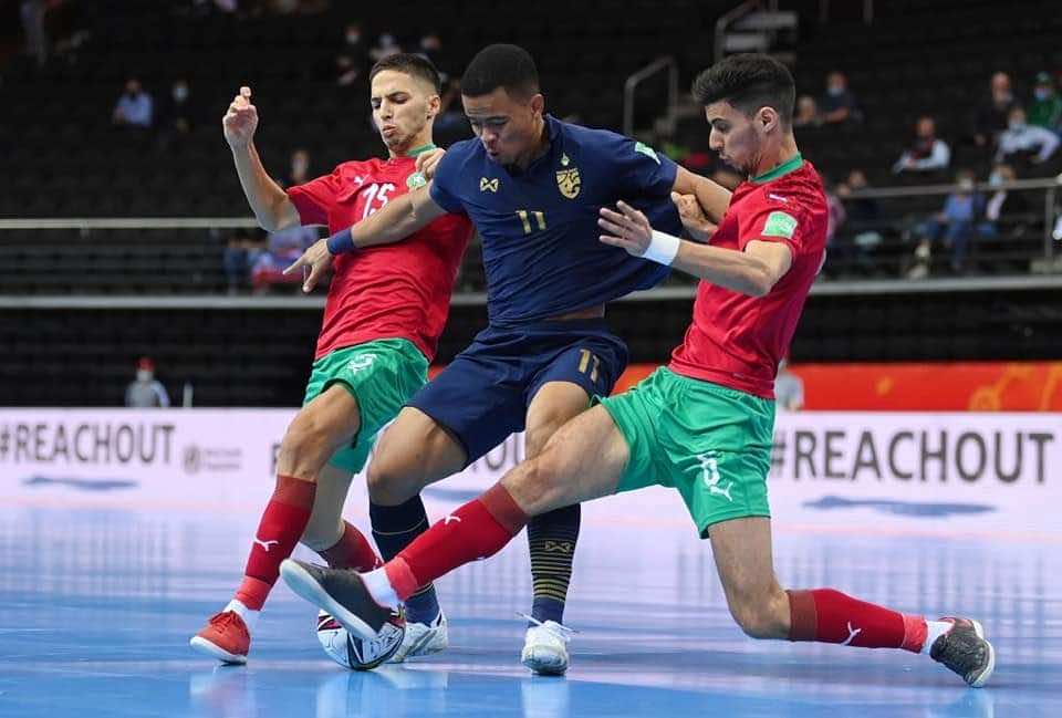 كأس العالم لكرة القدم داخل القاعة...  المغرب يتعادل إيجابا مع التايلاند