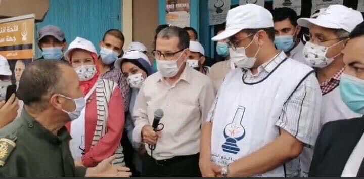السلطات تأمر بفض تجمع خطابي يحضره العثماني وأمكراز بتزنيت -فيديو-