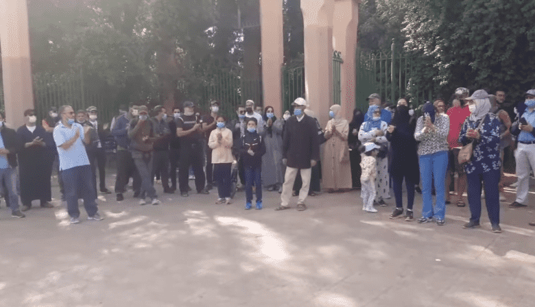 سلطات مراكش "تتسامح" مع احتجاج رافضي جواز التلقيح