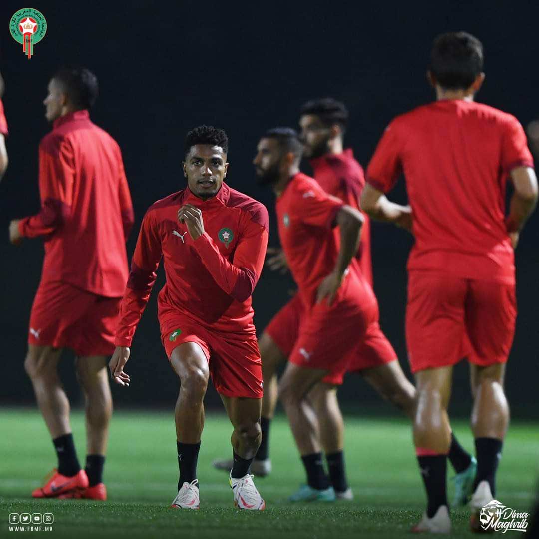 المنتخب المغربي يواصل استعداداته لمواجهة نظيره الفلسطيني في "كأس العرب"