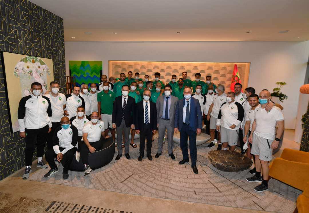 وفد وزاري يزور التجمع الإعدادي للمنتخب الوطني المغربي