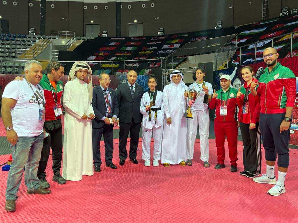 المنتخب المغربي للتايكواندو يحرز الرتبة الأولى للمنتخبات في بطولة كأس العرب