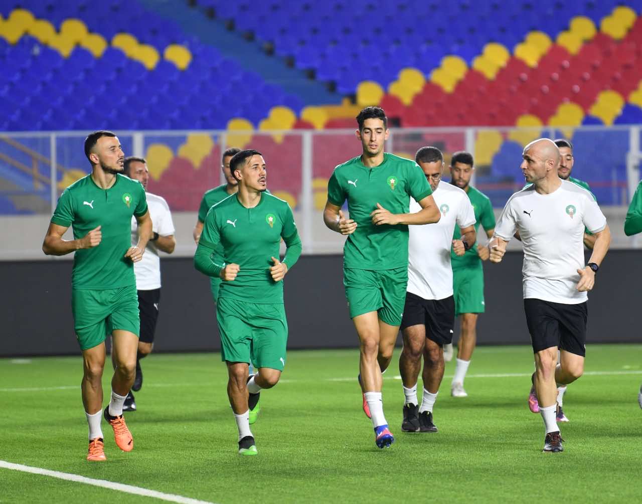 المنتخب الوطني المغربي يختتم تحضيراته استعدادا لمقابلة الكونغو الديمقراطية