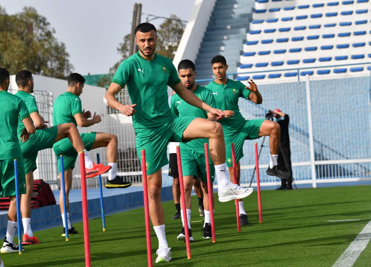 المنتخب الوطني المغربي يواصل استعداداته لمباراة الكونغو الديمقراطية