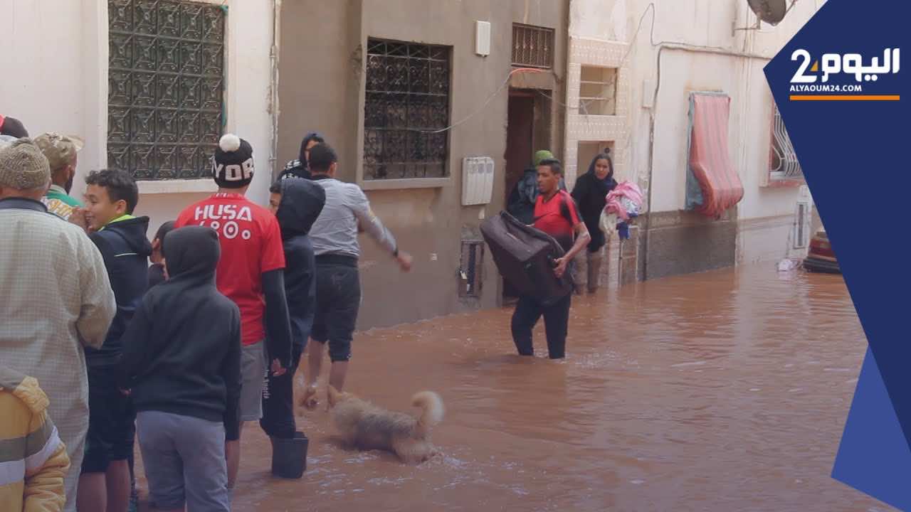 أخنوش يزور الأحياء السكنية التي غمرتها السيول بشمال أكادير
