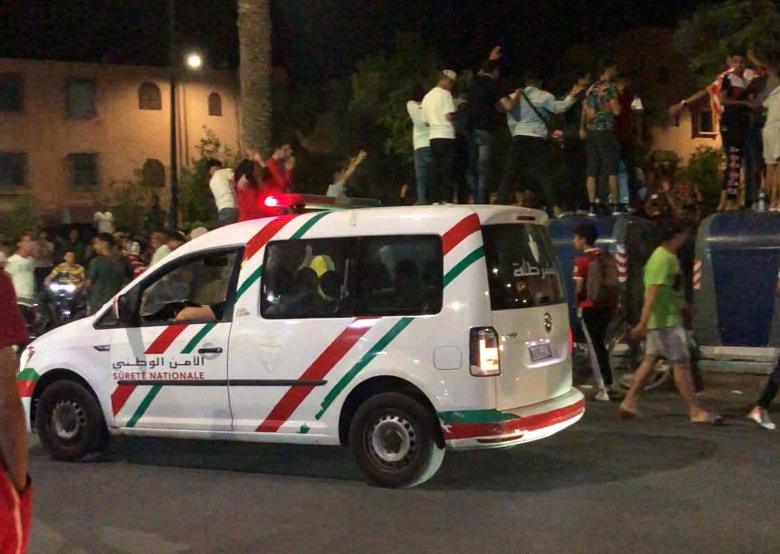 احتفالات فوز الوداد على الأهلي تتحول إلى فوضى بمراكش
