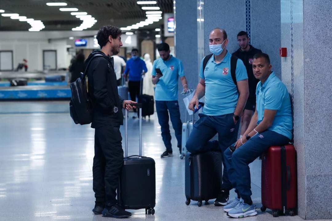 بعثة الأهلي المصري تصل إلى محل إقامتها بالدار البيضاء تحت حراسة أمنية مشددة (+فيديو)