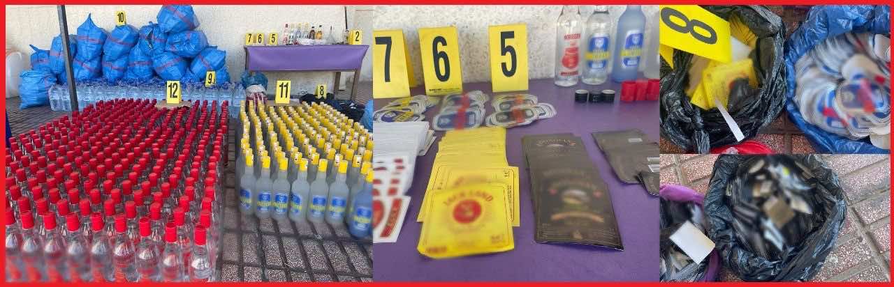 أمن الناظور ينهي نشاط ثلاثيني متورط في إعداد ورشة سرية لصناعة وترويج مشروبات كحولية تحمل علامات تجارية مزيفة+ صورة