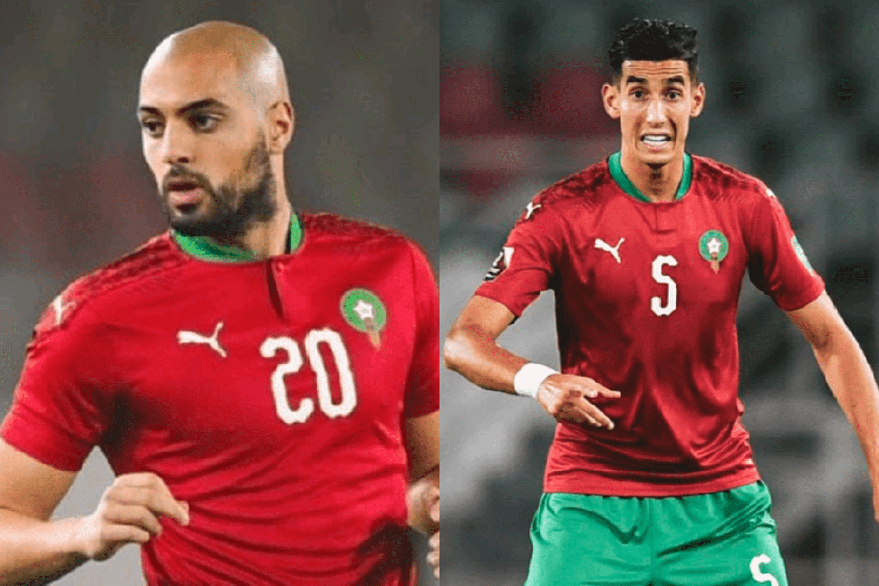 الإصابة تبعد لاعبا المنتخب المغربي سفيان أمرابط ونايف أكرد عن مباراة ليبيريا