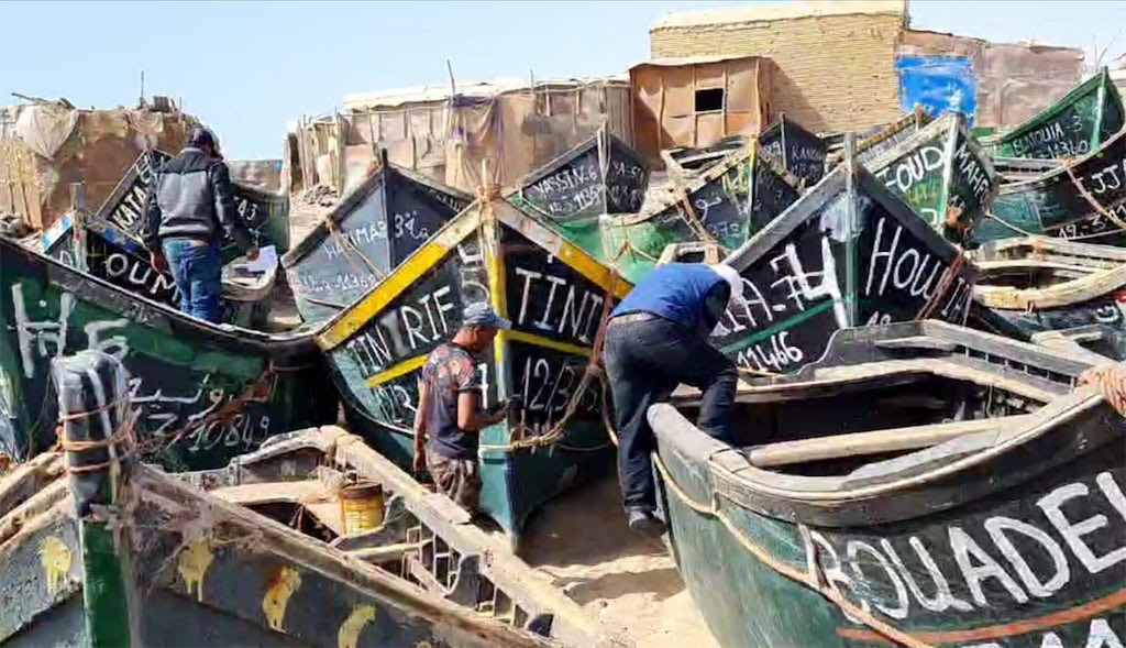 أكثر من 1200 قارب غير قانوني تعمل بموانئ الصيد في جهة الداخلة