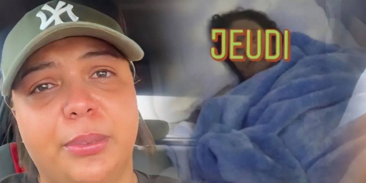 شيماء عبد العزيز تذرف الدموع خوفا على والدتها