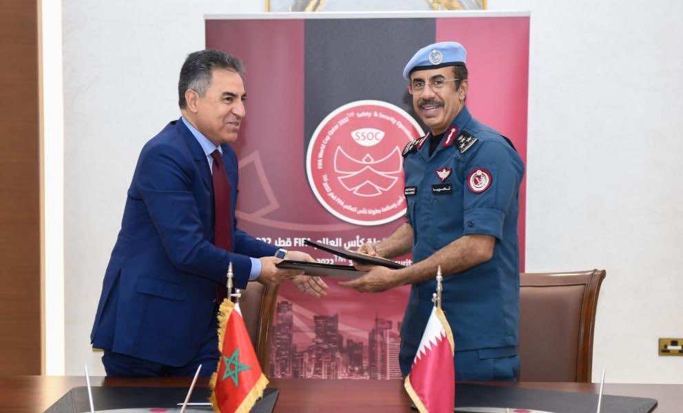 قطر والمغرب يوقعان إعلان تبادل معلومات بشأن كأس العالم 2022