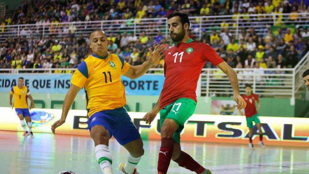 المنتخب المغربي لكرة القدم داخل القاعة ينهزم أمام منتخب البرازيل