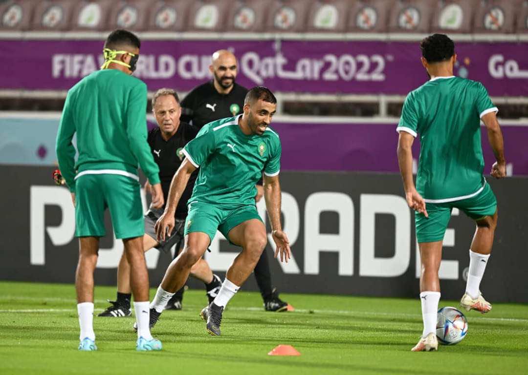 المنتخب المغربي يخوض أول حصة تدريبية له بقطر قبل السفر للإمارات لمواجهة جورجيا وديا
