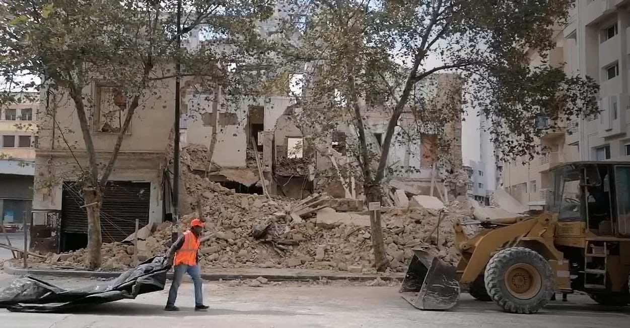 نجاة 4 عمال في حادث انهيار عمارة من 4 طوابق بفاس