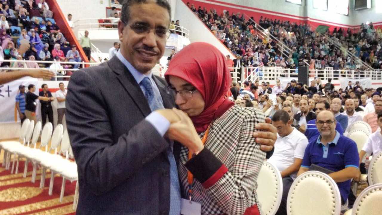 جهاد رباح عضو الأمانة العامة للبيجيدي تحضر تأسيس جمعية والدها