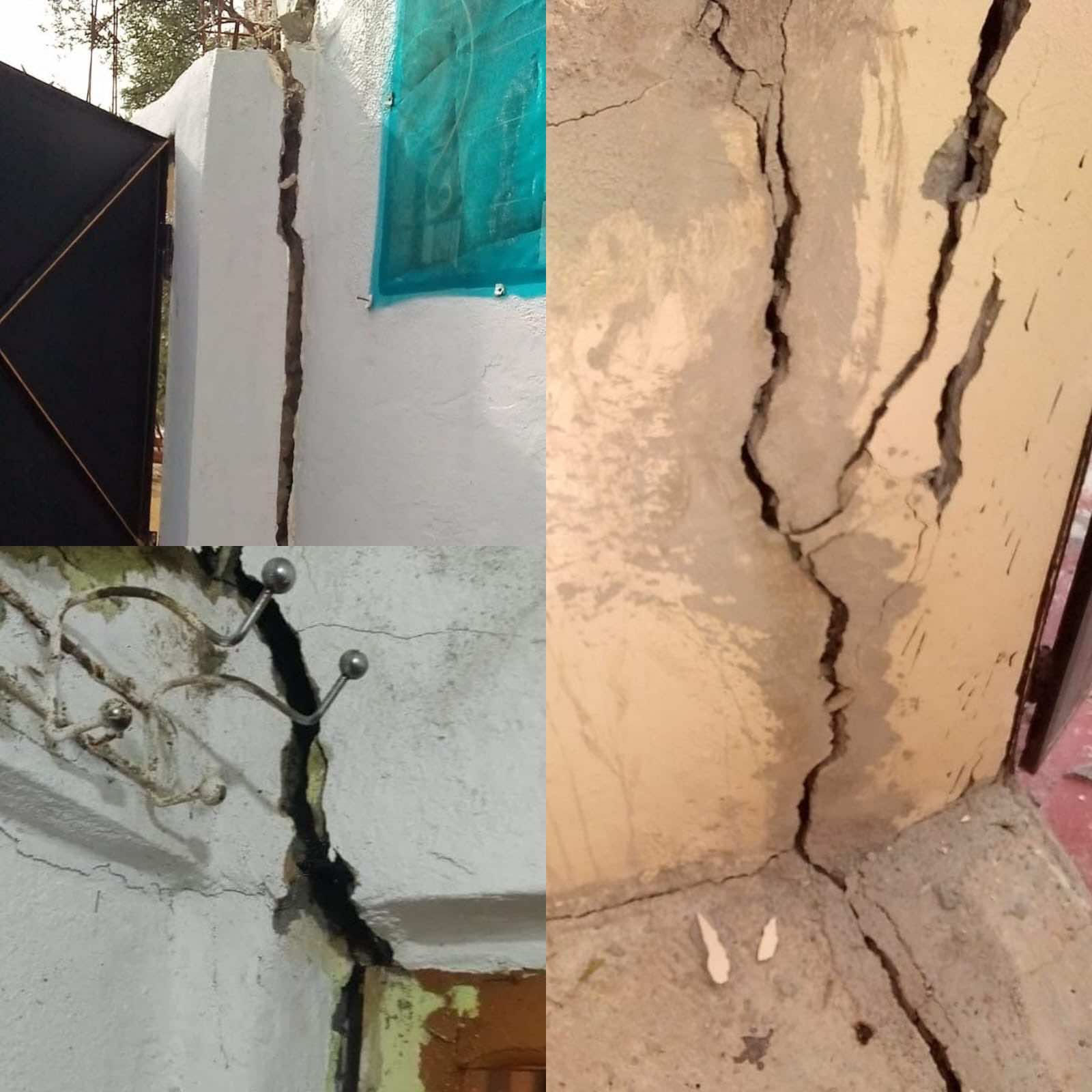 تشققات تنذر بانهيار منزلين ووقوع كارثة بتاونات