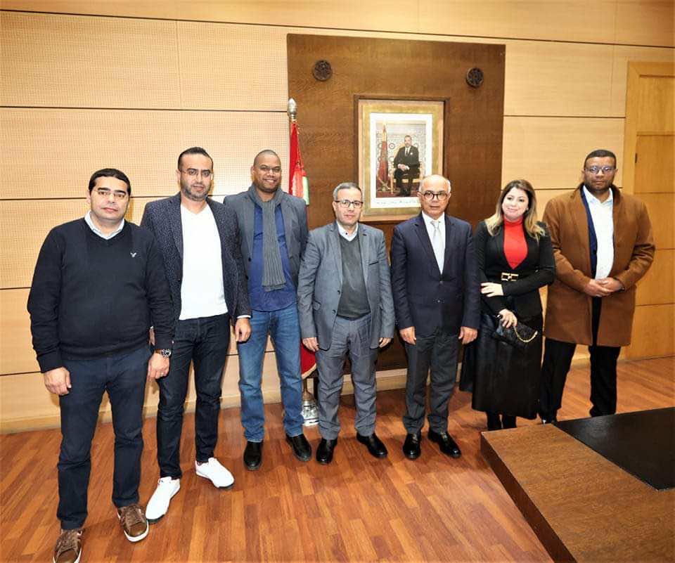 مباحثات بين الرابطة المغربية للصحافيين الرياضيين وشكيب بنموسى