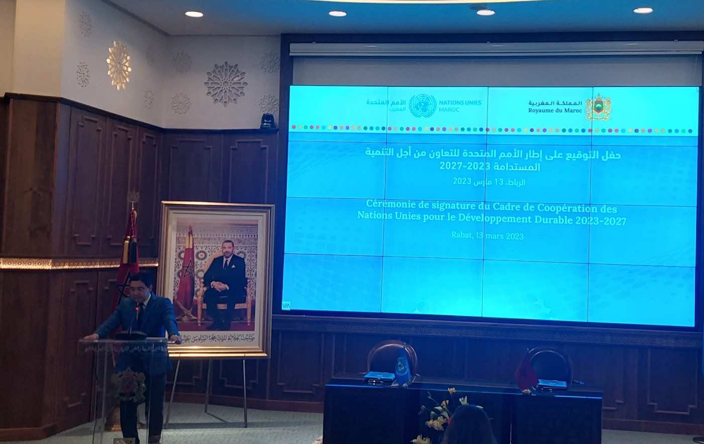 المغرب والأمم المتحدة يوقعان إطارا للتعاون "من أجل التنمية المستدامة" في أفق عام 2030