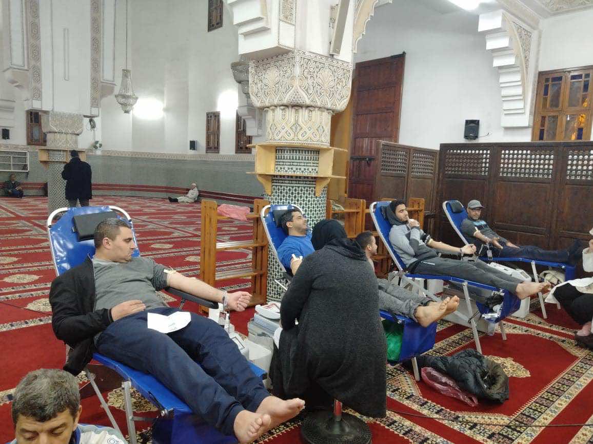 جمع 7 آلاف كيس دم من المتبرعين في مساجد الدار البيضاء