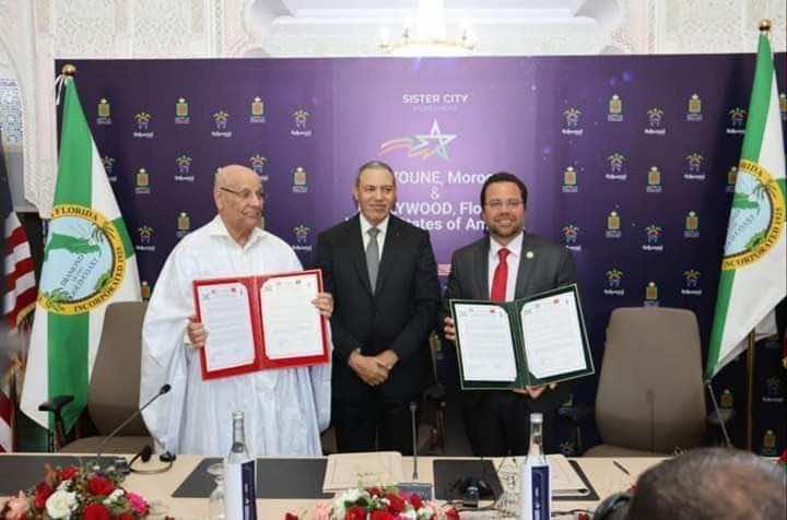 اتفاقية توأمة بين بلدية العيون ومدينة هوليوود بالولايات المتحدة