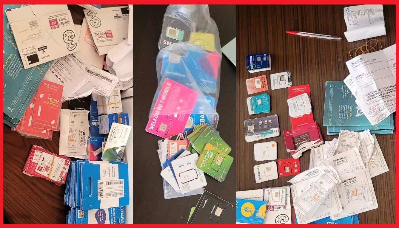 توقيف أربعة أشخاص بحوزتهم 501 شريحة هاتفية أجنبية مهربة بمكناس