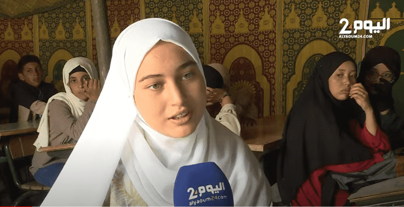 تلميذة تحاول نسيان فاجعة الزلزال بالتأكيد على حلمها بأن تصبح مهندسة (+فيديو)