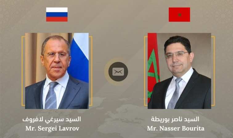 مكالمة بين بوريطة ولافروف بمناسبة الذكرى الـ65 لإقامة العلاقات الدبلوماسية بين المغرب وروسيا
