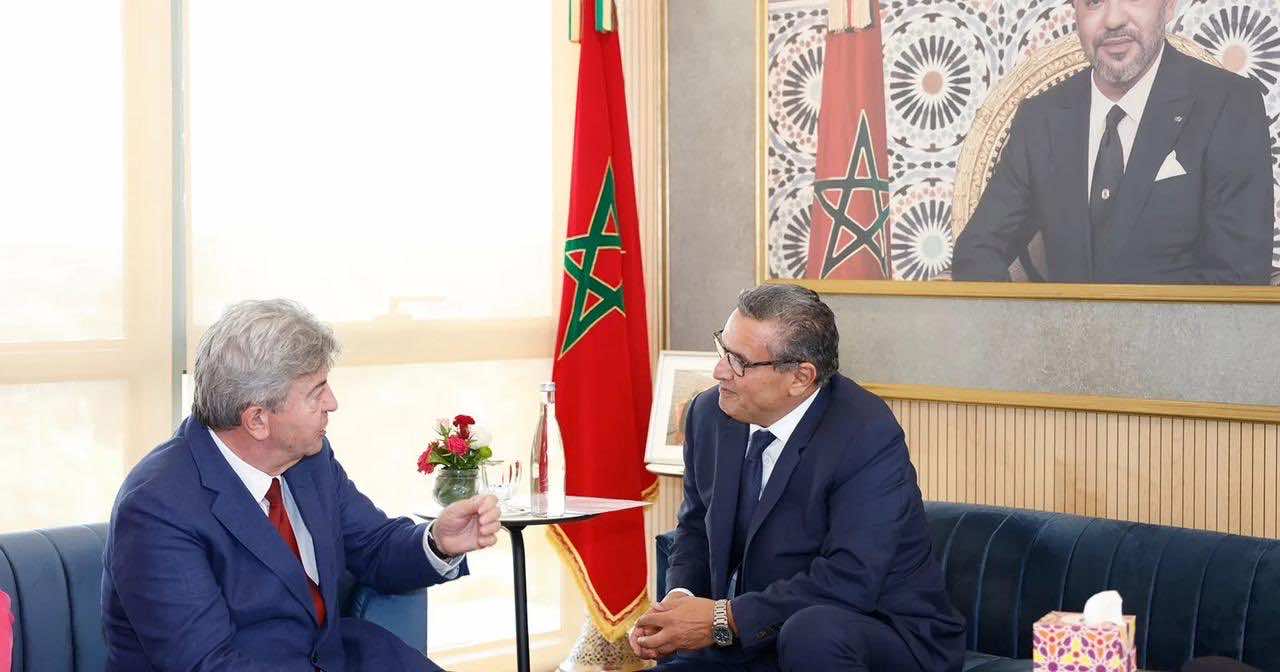 أخنوش يستقبل ميلونشون والأخير يعبر عن إعجابه بطريقة تدبير المغرب تداعيات الزلزال