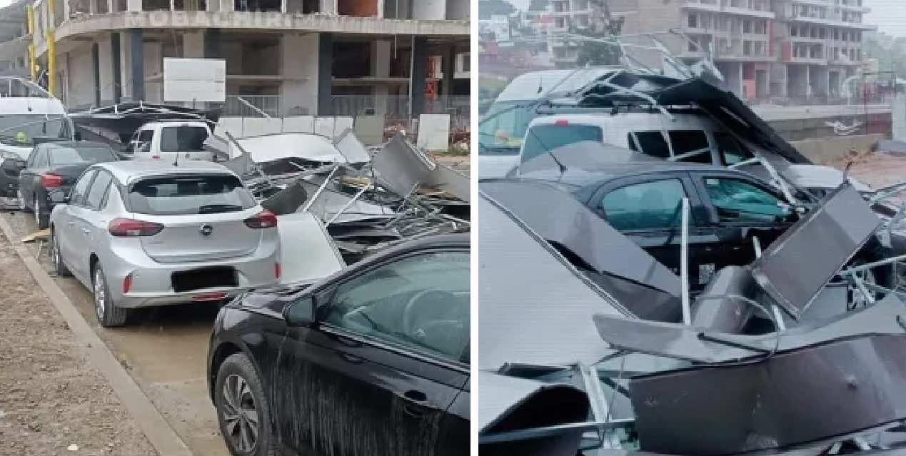 مصرع سيدة بعد سقوط واجهة عمارة بسبب الرياح العاصفية بطنجة