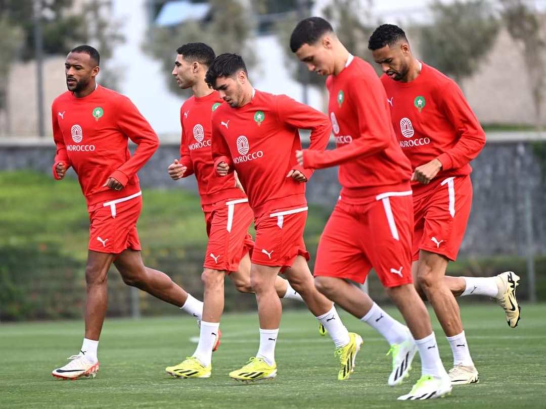 المنتخب المغربي يواصل تحضيراته تأهبا لمواجهة موريتانيا