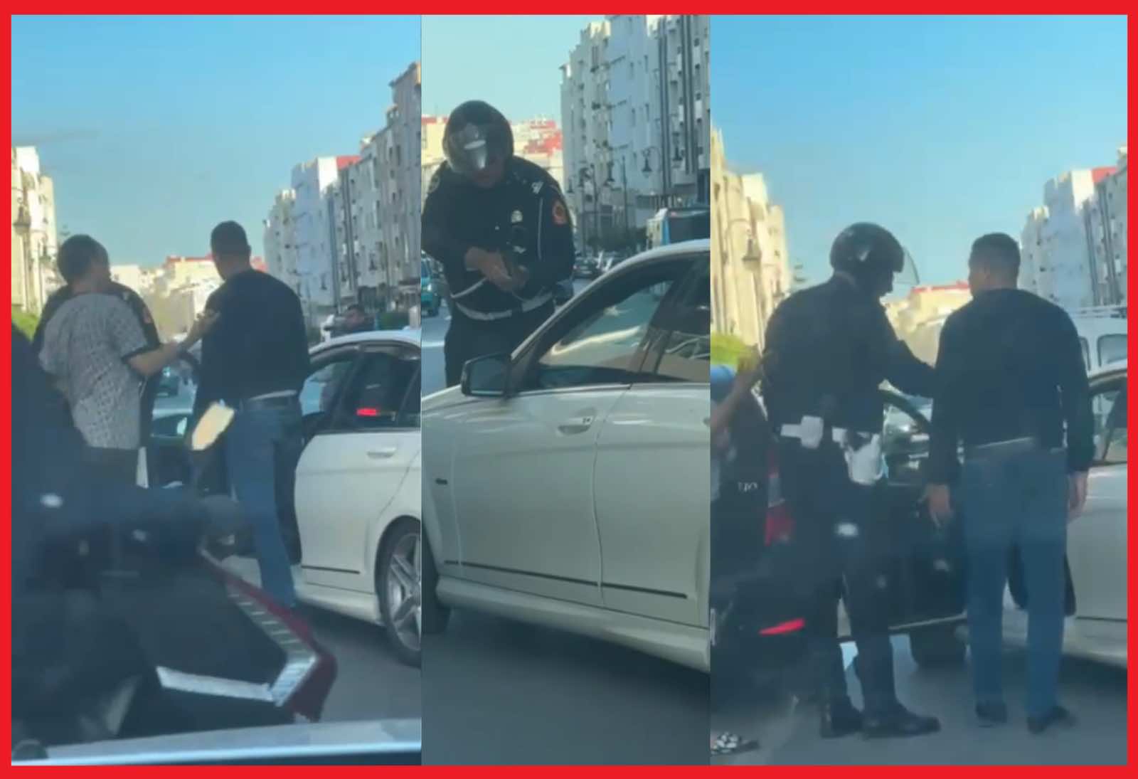 التحقيق مع شرطي مرور صوب سلاحه الناري نحو سائق وسط طنجة