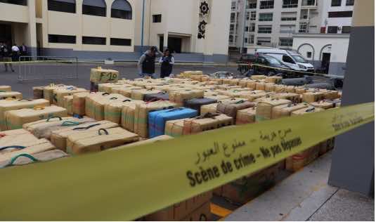 إحباط تهريب 18 طن من الحشيش من شاطئ سيدي رحال ضواحي الدار البيضاء