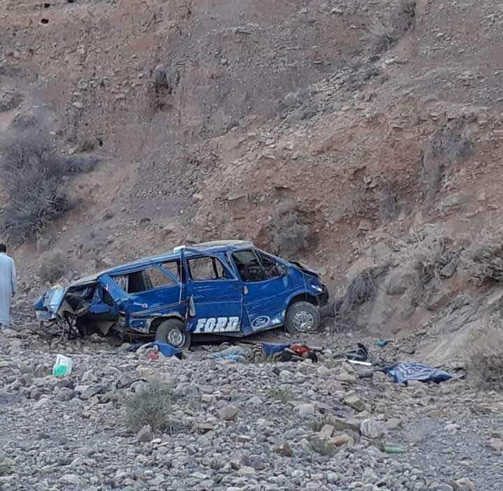 خمسة قتلى في حادث سقوط سيارة من منحدر جبلي في تارودانت