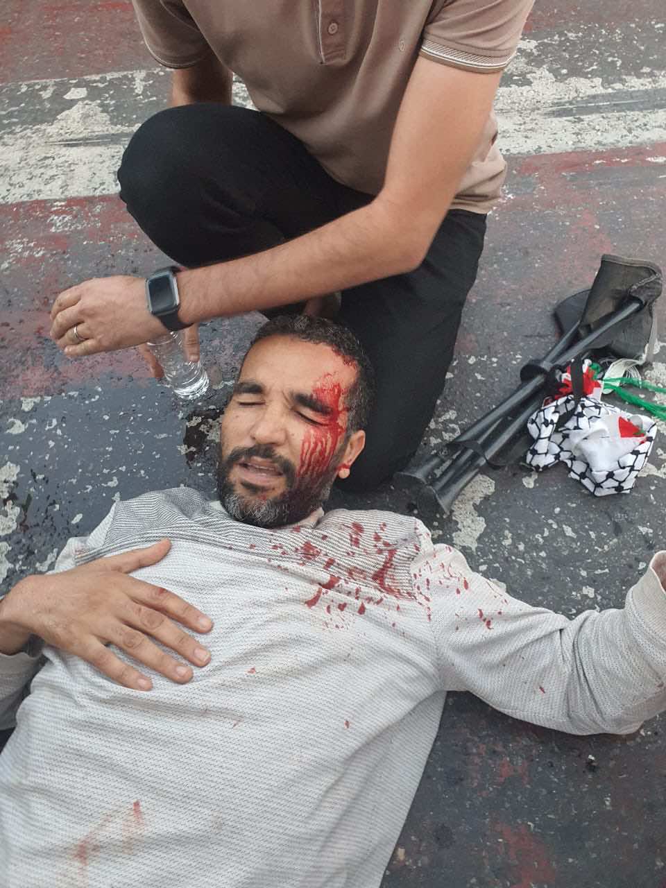 إصابات في عملية أمنية لفض مسيرة احتجاجية لدعم فلسطين بأيت ملول