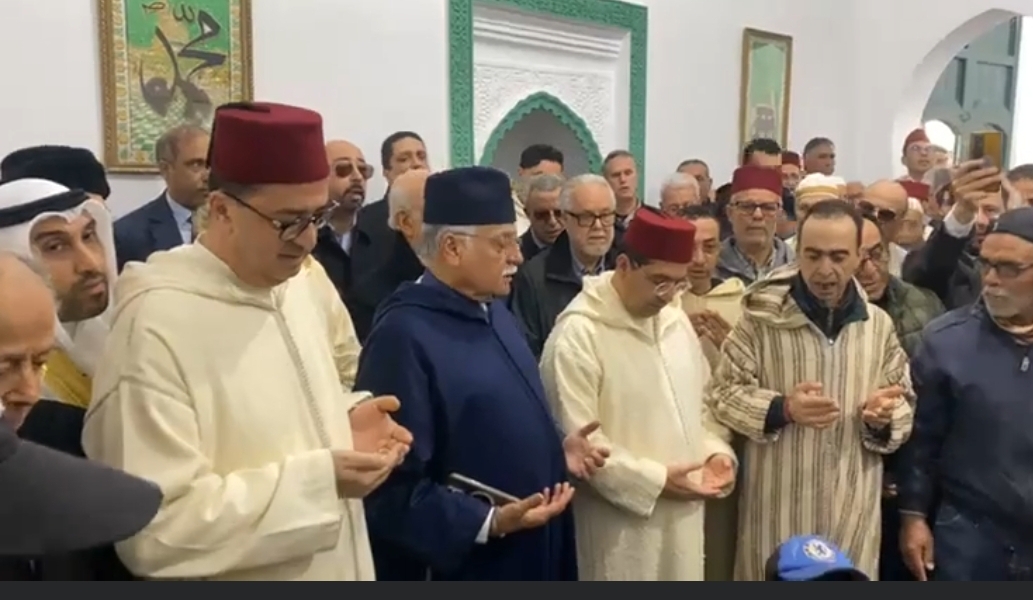 تشييع جثمان محمد بنعيسى وزير الخارجية الأسبق بحضور عدد من الوزراء والشخصيات السياسية (فيديو)