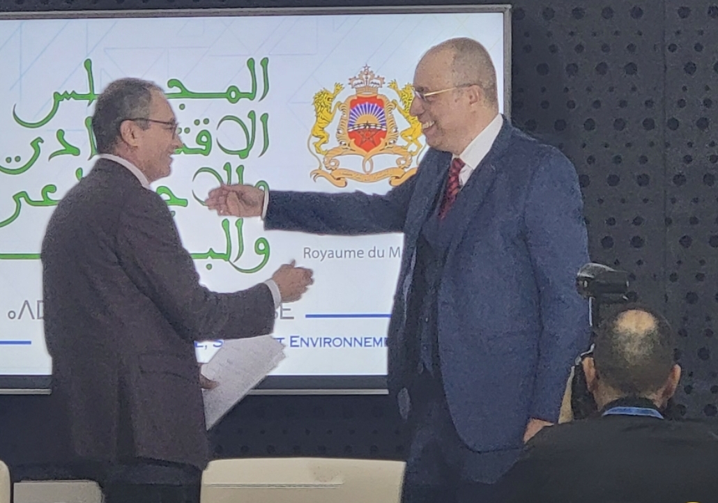 الشامي يوصي عمارة في حفل تسليم المهام بالحفاظ على استقلالية المجلس الاقتصادي (فيديو)