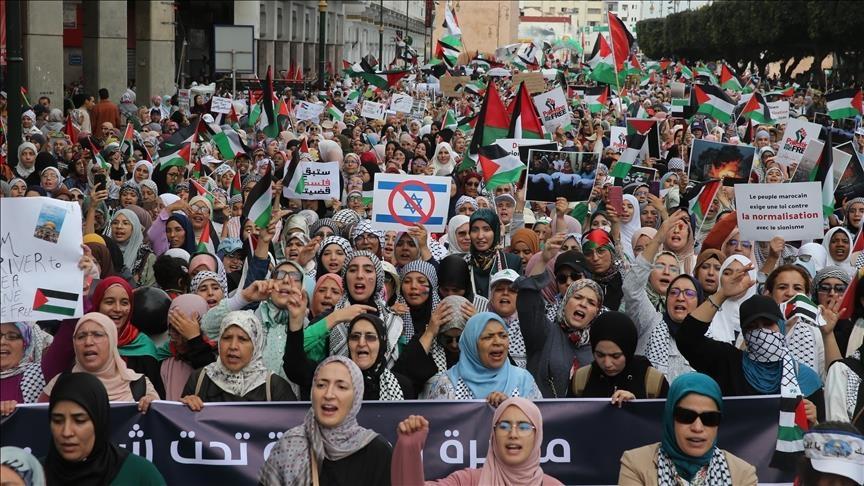 لليوم الثالث... آلاف الطلبة يتظاهرون دعما لغزة ورفضا للتهجير