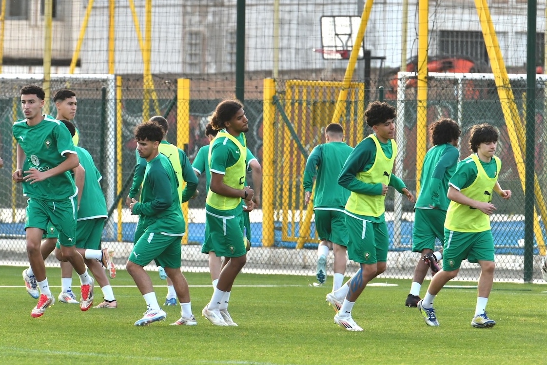 "كان" الفتيان: المنتخب المغربي ينهي تحضيراته لمواجهة جنوب إفريقيا