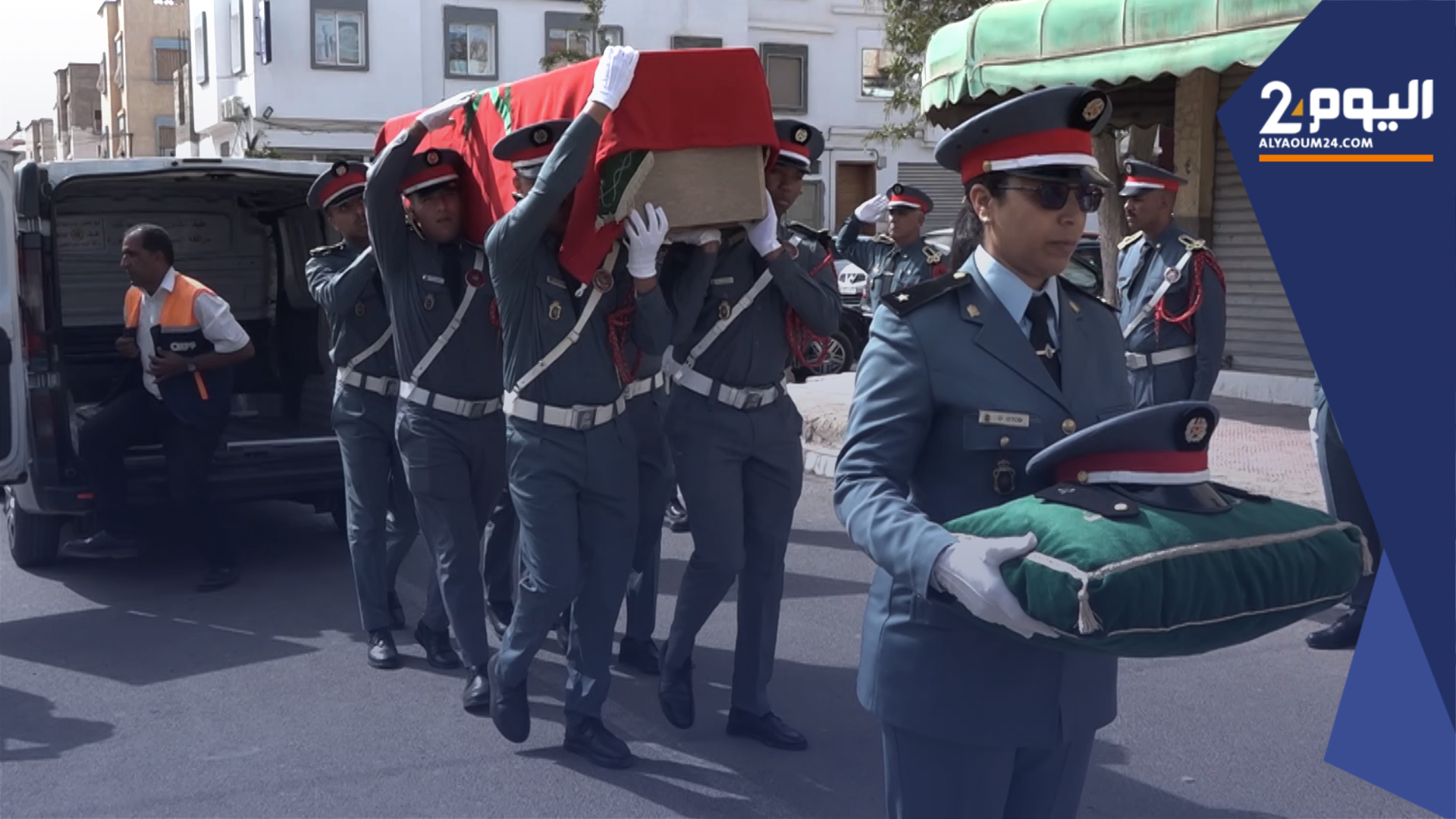 جنازة مهيبة للدركي ضحية حادث دهس بنواحي أكادير (فيديو)