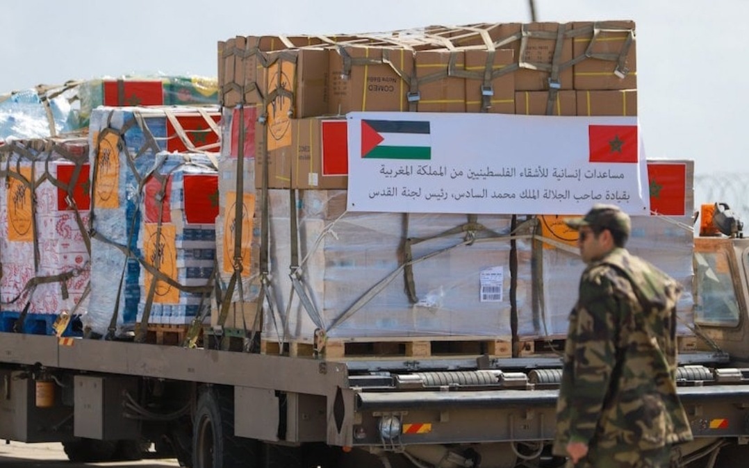 الأمم المتحدة تشيد بـ"كرم" الملك محمد السادس على إثر المساعدات الإنسانية إلى غزة
