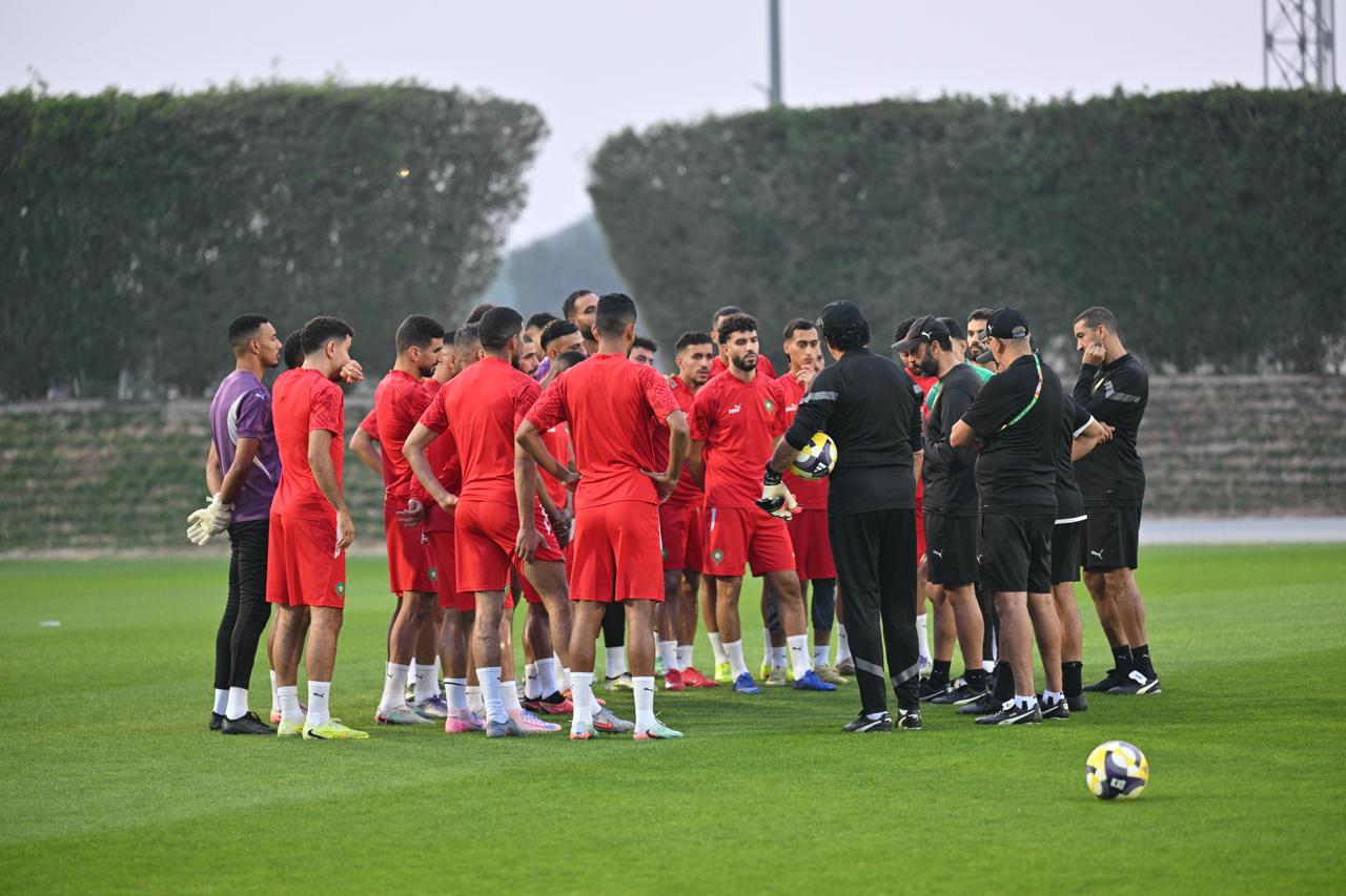 كأس العرب.. المنتخب المغربي ينهي تحضيراته تأهبا لمواجهة سوريا