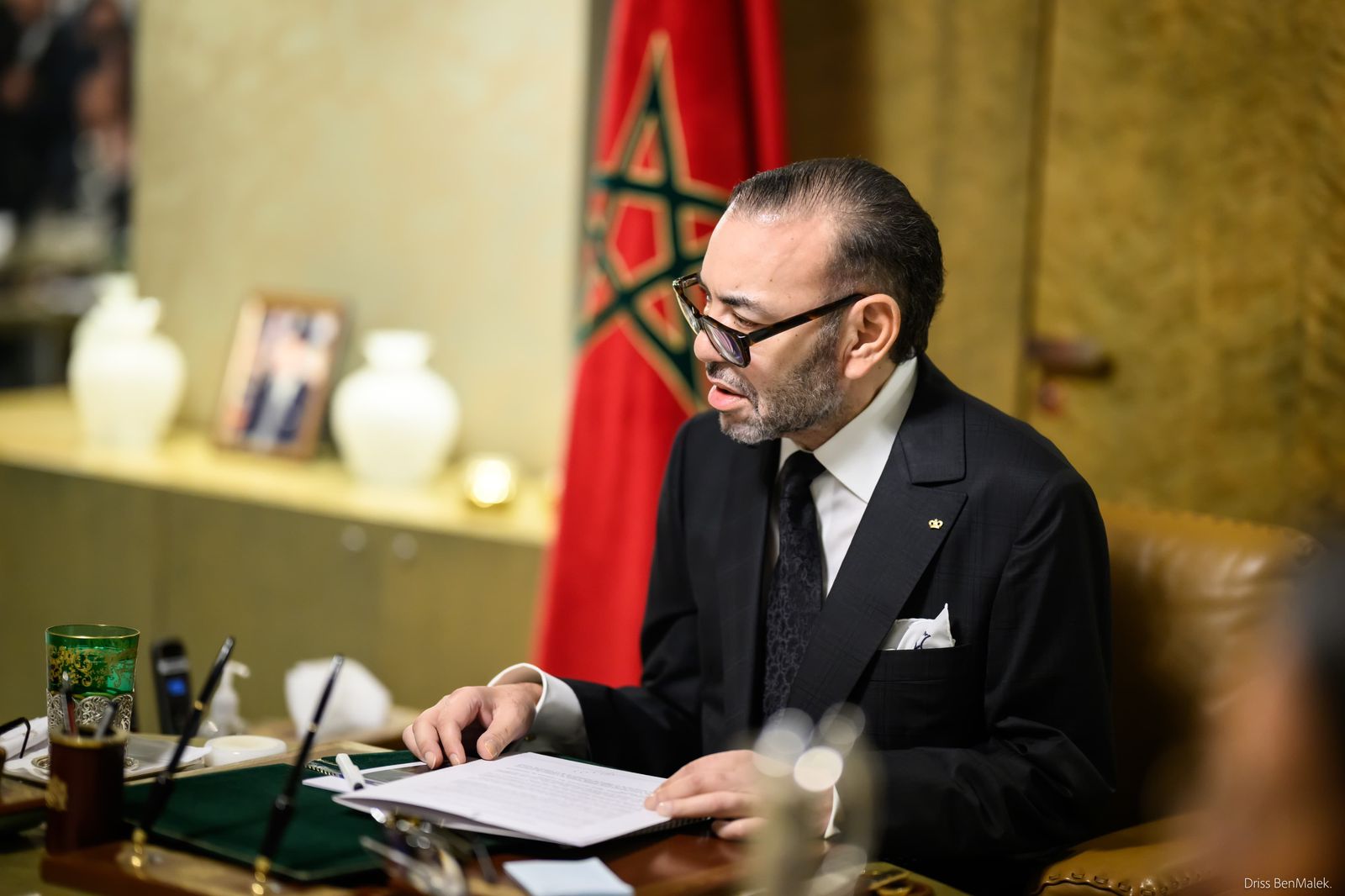 الملك محمد السادس يترأس اجتماع عمل حول المركب المينائي والصناعي الجديد للناظور (الديوان الملكي)