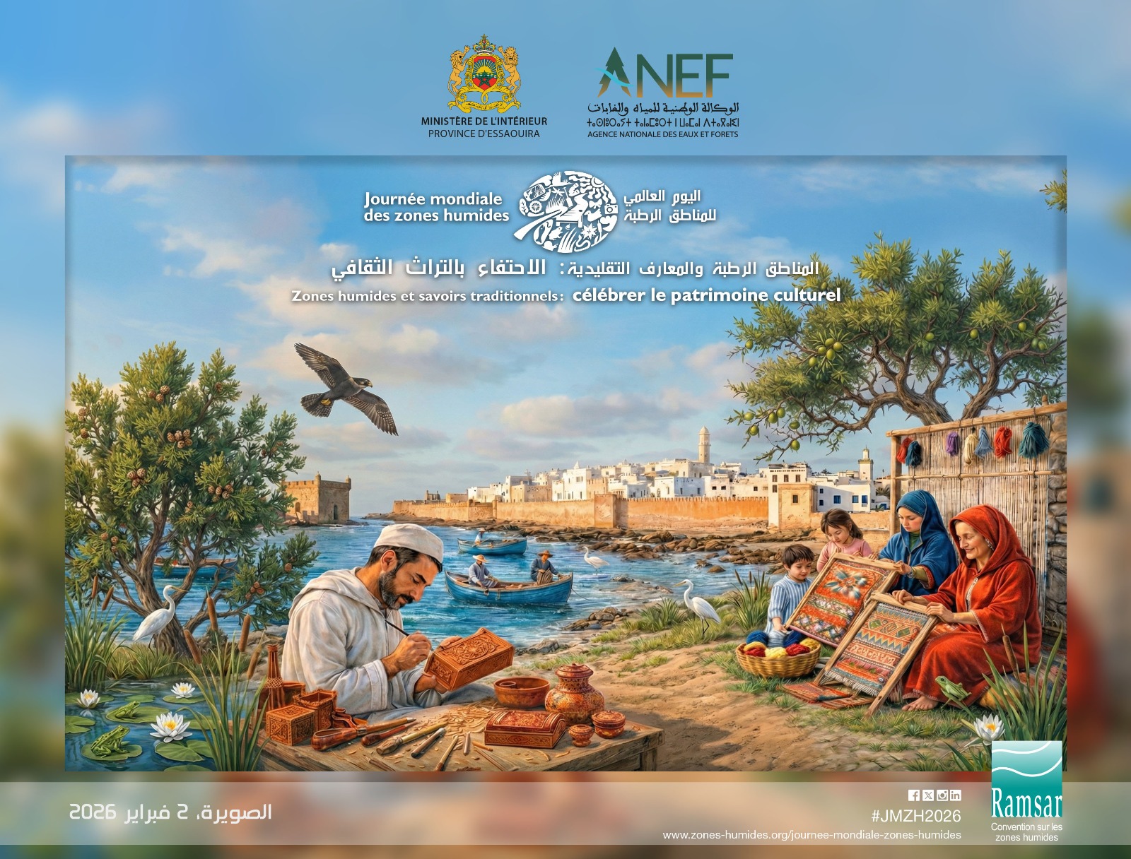 وكالة  المياه والغابات تميط اللثام عن جمال أرخبيل الصويرة في اليوم العالمي للمناطق الرطبة (فيديو)