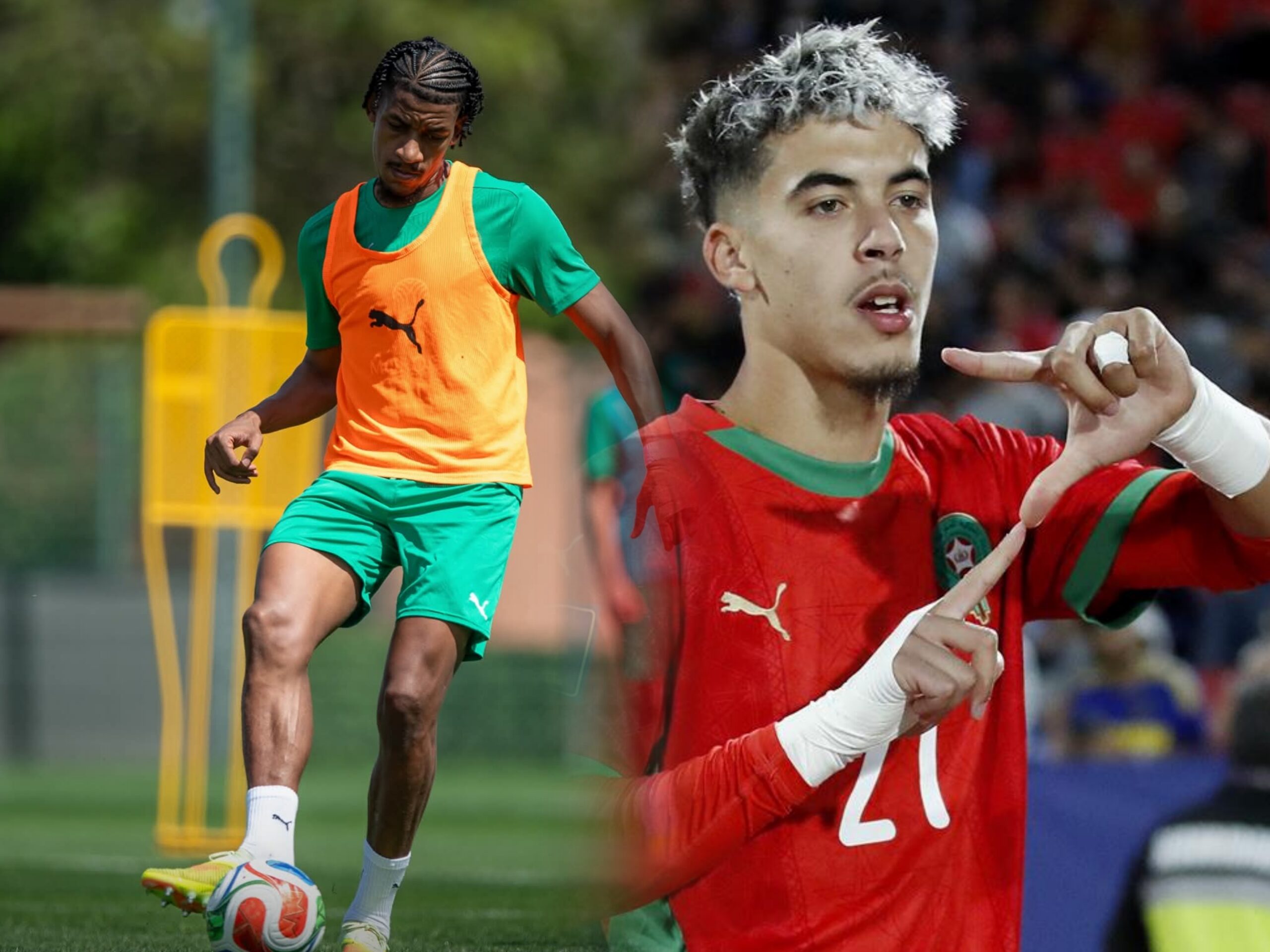الزابيري وحلحال يعبران عن فخرهما بحمل القميص الوطني ويؤكدان أن الطريق لا يزال طويلا