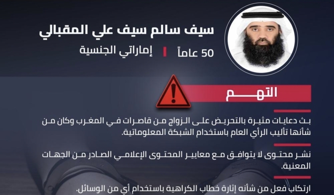 السجن 3 سنوات وغرامة 5 ملايين درهم لإماراتي حرّض على الزواج من قاصرات بالمغرب