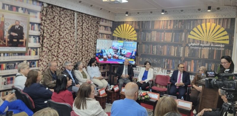 تكريم المناضلة لطيفة الجبابدي بمؤسسة الفقيه التطواني بمناسبة تقديم نتائج مشروع حماية المرأة العاملة 