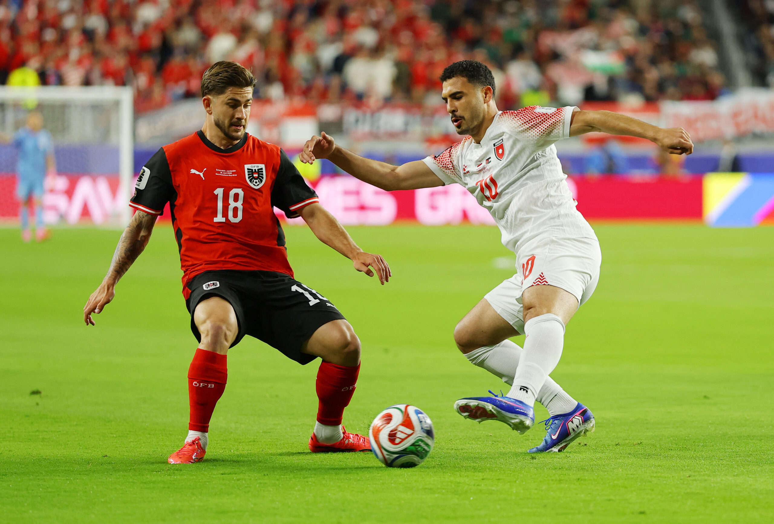 مونديال 2026: المنتخب الأردني ينهزم في أولى مبارياته أمام النمسا
