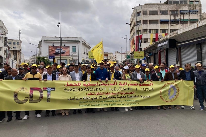 "CDT" تحشد لمسيرة وطنية احتجاجية بالبيضاء للمطالبة بزيادة عامة وحماية القدرة الشرائية